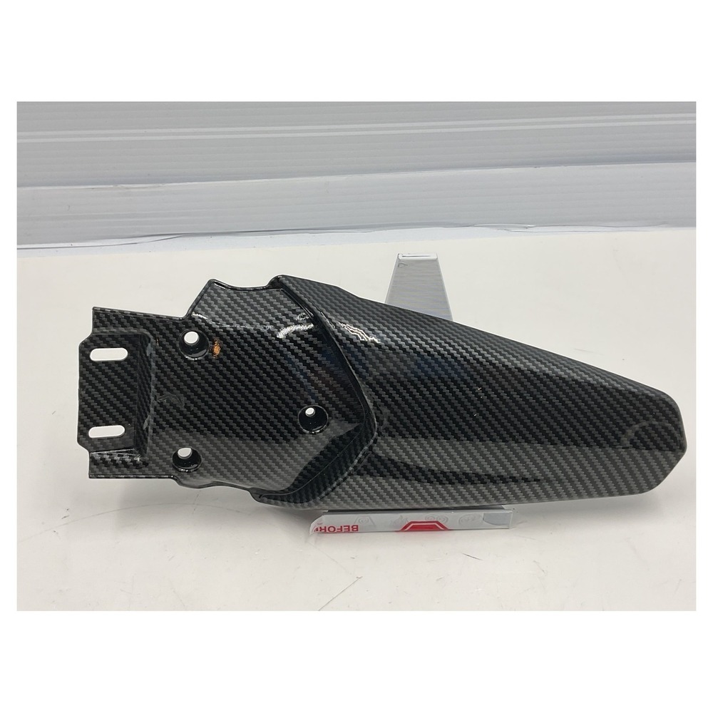 Carbon Fiber Look Motorcycle Rear Fender Mudguard Splash Guard Scuff Guard